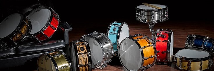 photo of yamaha snare drums